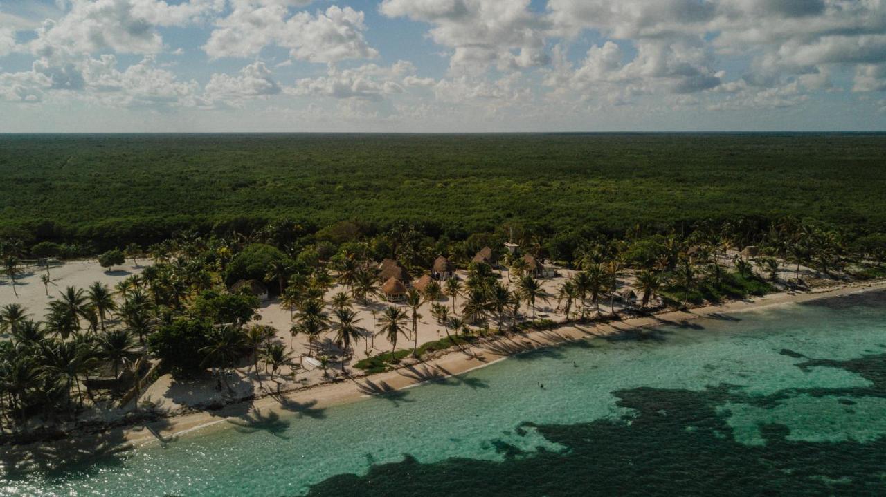 Cabanas Ecoturisticas Costa Maya 마아우알 외부 사진